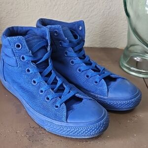 Converse Monochrome Blue High-Top Sneakers